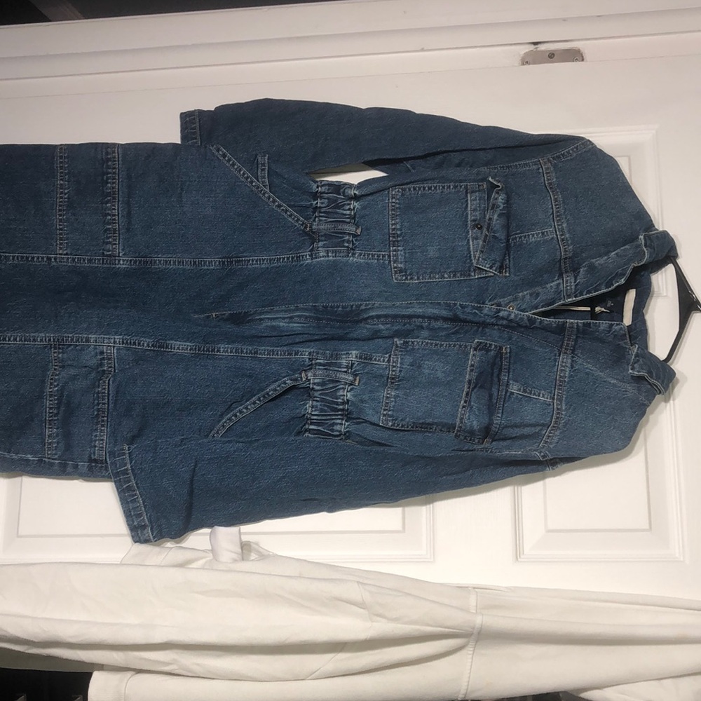Denim Utility Jumpsuit